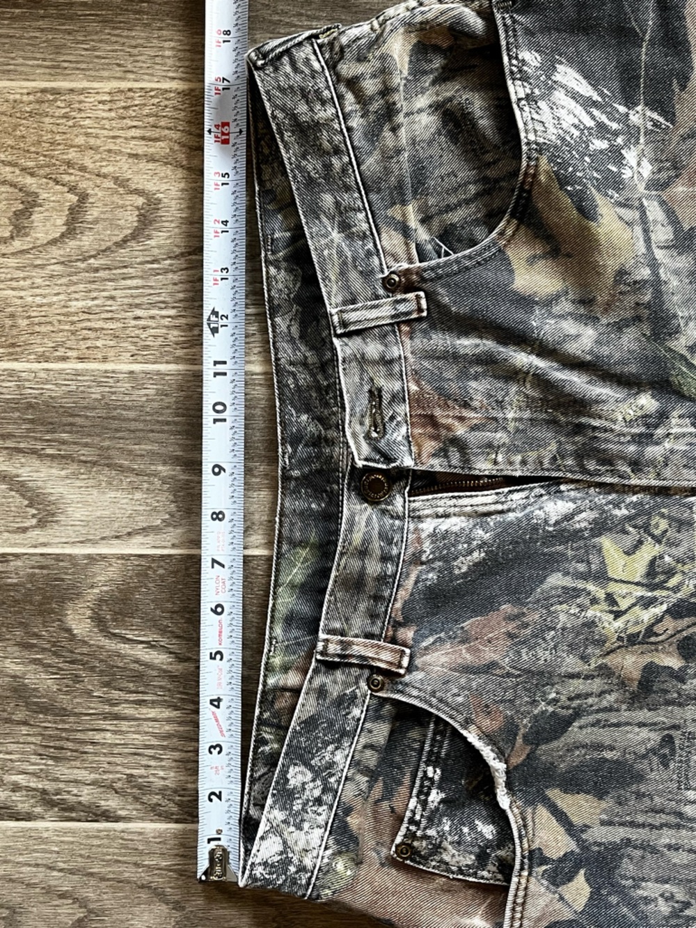 Vintage USA made Wrangler X Mossy Oak double knee camouflage denim 36x30 - Picture 3 of 6